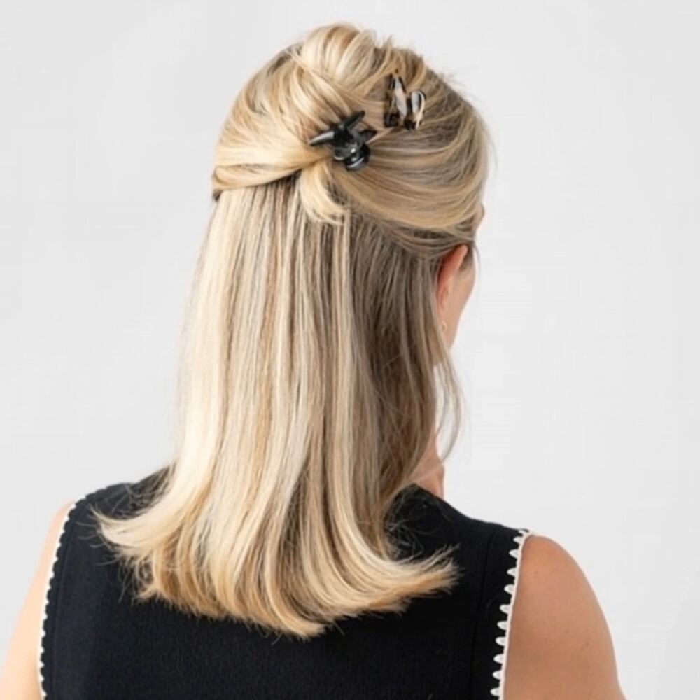FRANCE LUXE Couture Claw Clip French Classic Mini Set of 2 in Tokyo - Picture 2 of 12